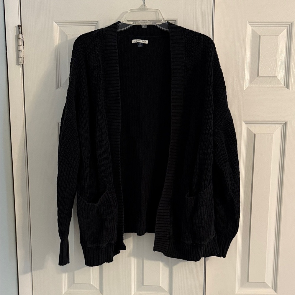 American Eagle Outfitters Black Cardigan Sweater